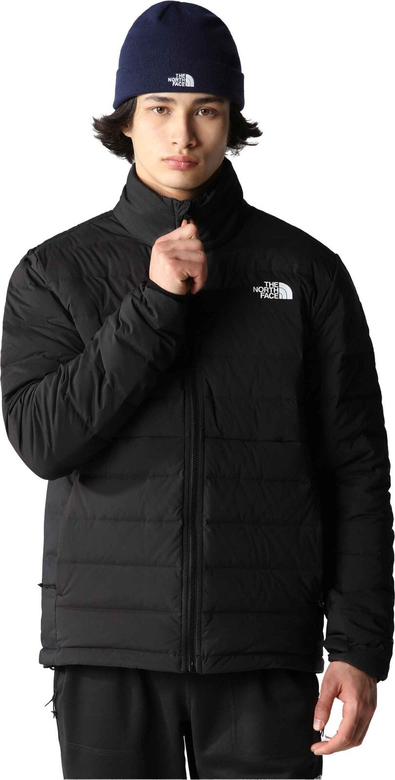 The North Face Mens Stretch Down Hooded Puffer Jacket / Black / RRP £245