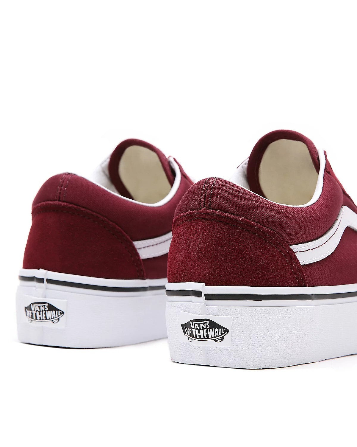 Vans Unisex Old Skool Platform Trainers / Red White / RRP £75