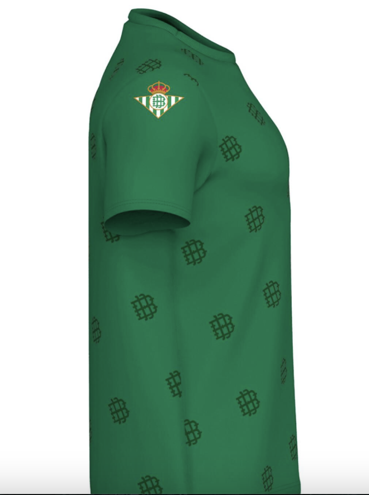 Kappa Real Betis Mens All Over Print Fan T-Shirt / Green / RRP £20