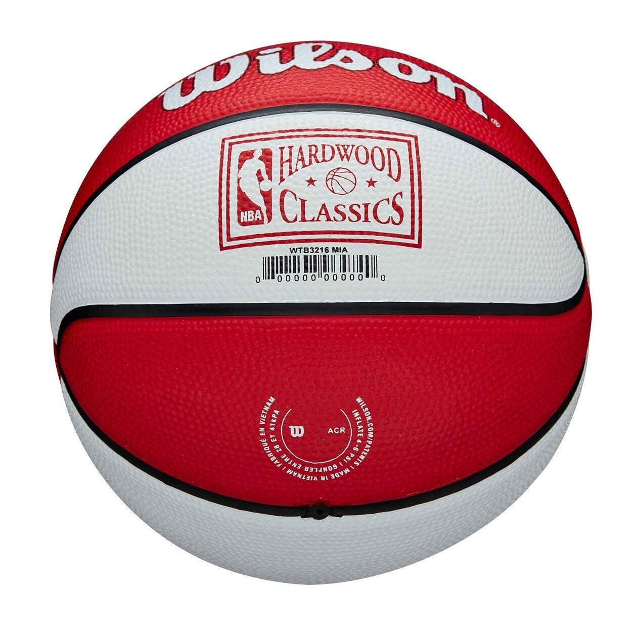 Wilson Miami Heat Team Retro Mini Basketball / Red / RRP £18