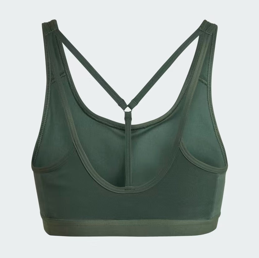 Adidas Womens Core Essentials Medium Support Gym Bra / Green / RRP £35