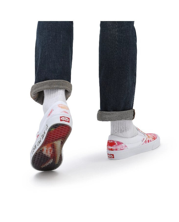 Vans Classic Slip-On Trainers / Gallery / White Red / RRP £65