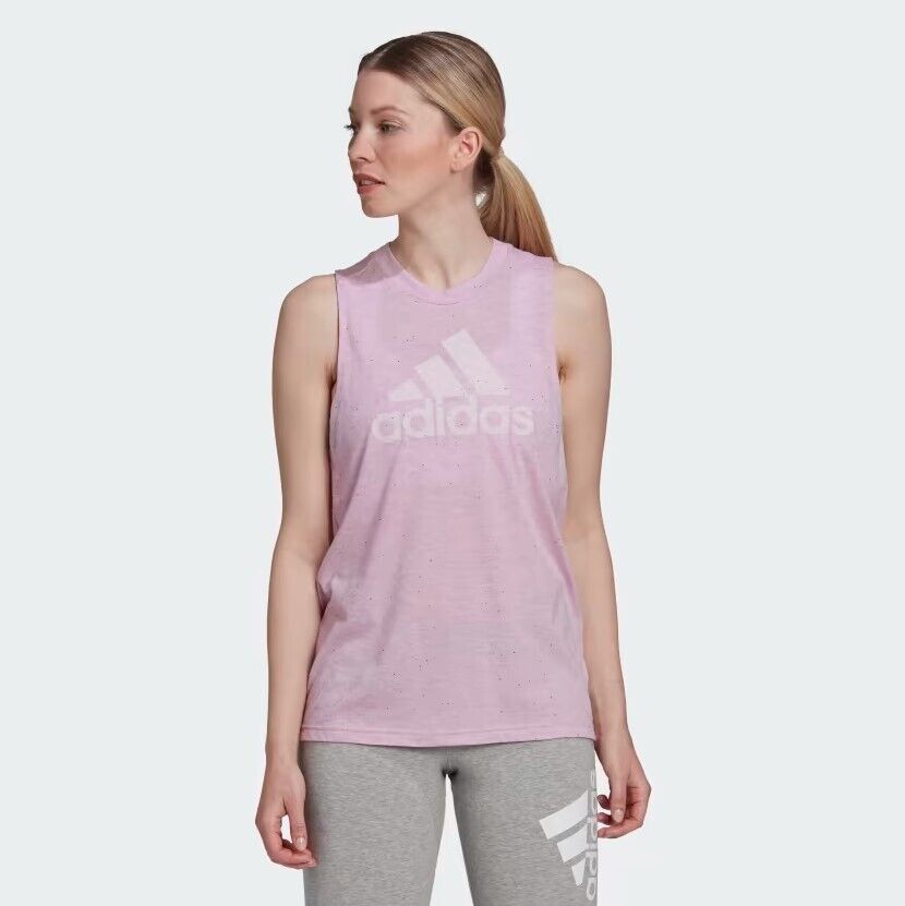 Adidas Womens Future Icon Winners 3.0 Tank Top / Pink / RRP £25