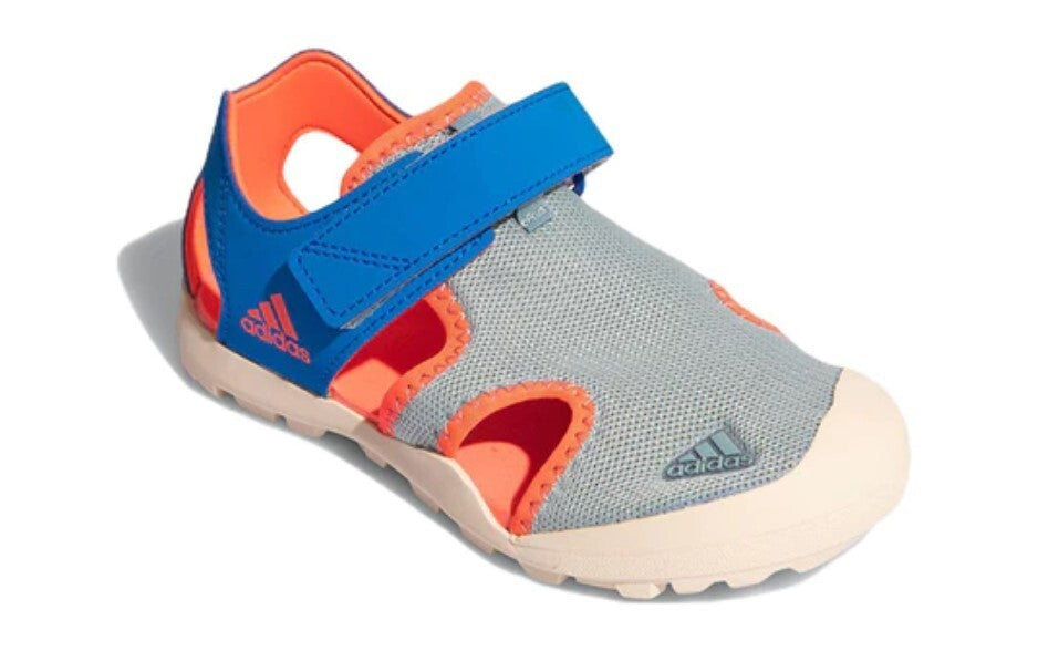 Adidas Kids Captain Toey Sandals / Grey Blue Orange / RRP £43