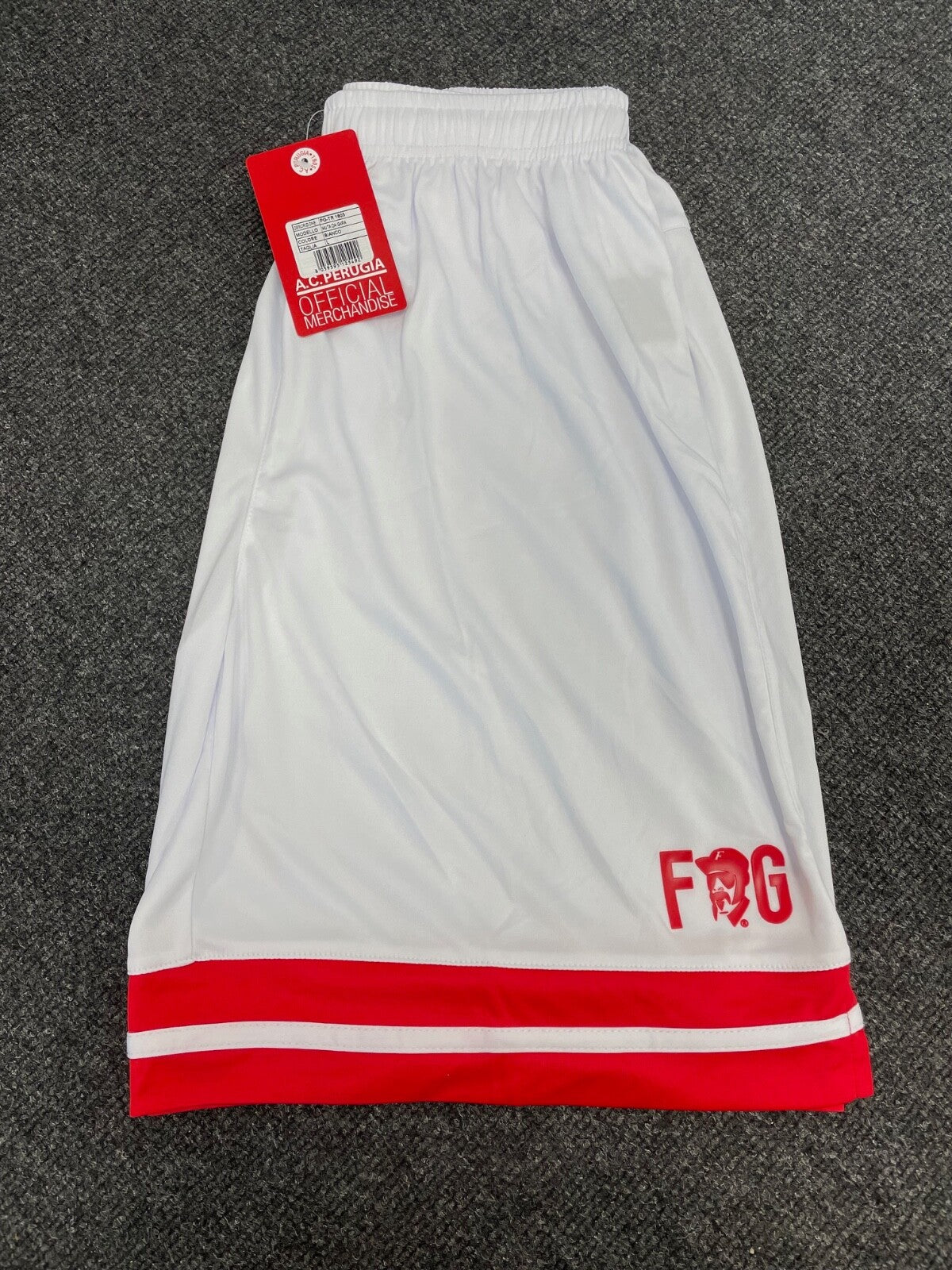 Perugia 2017-18 Frankie Garage Football Home Shorts / BNWT / White / RRP £25
