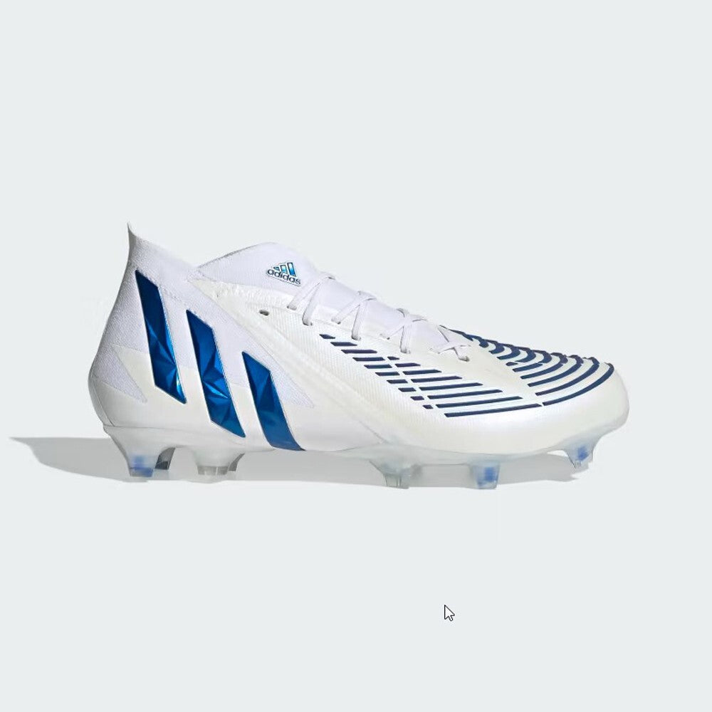 Adidas Unisex Predator Edge.1 FG Football Boots / White Blue / RRP £180