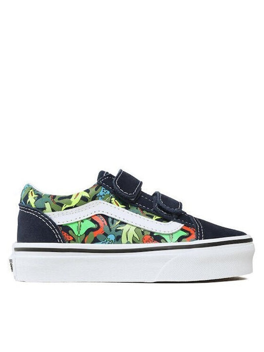 Vans Kids Old Skool 2 Strap Trainers / Blue Plant / RRP £45