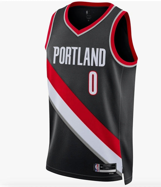 Nike Mens Portland Trail Blazers Blank Basketball Jersey / Black / RRP £90