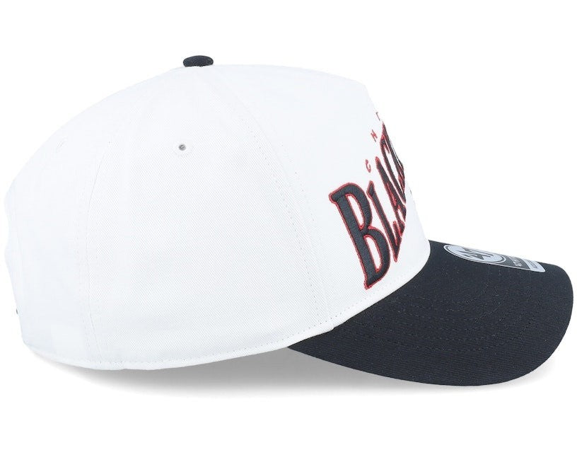47 Brand Chicago Blackhawks Wave Hitch Cap / White Black / RRP £35