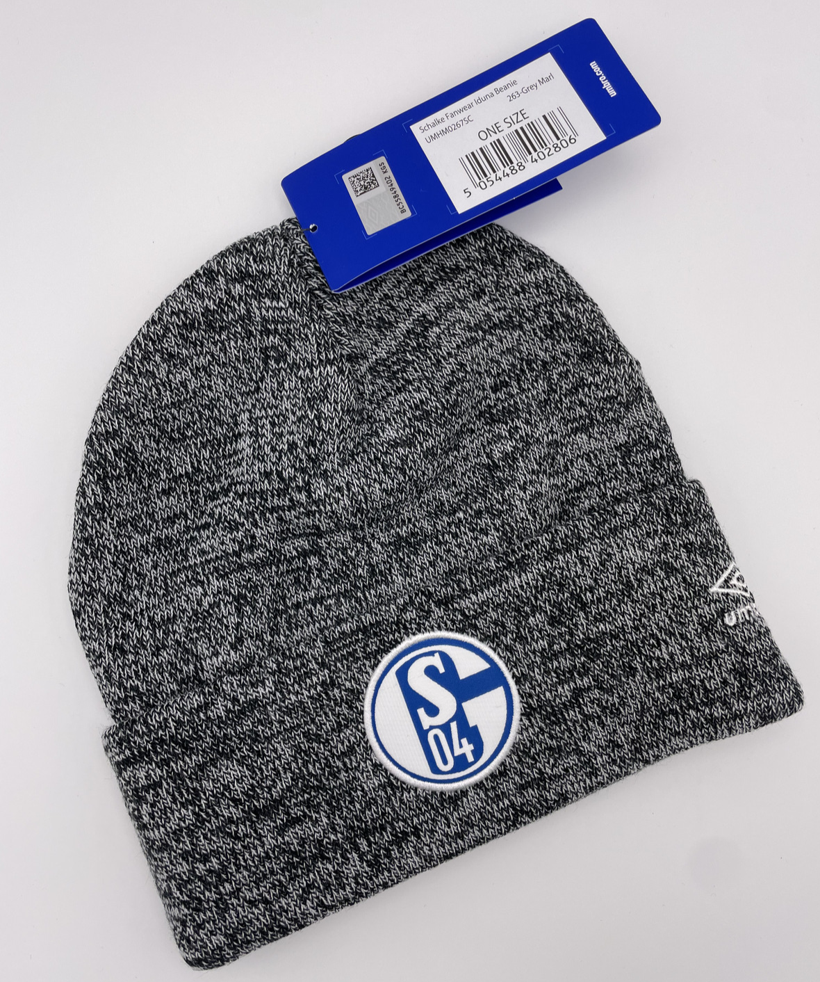 Umbro 2021-22 Schalke Beanie / BNWT / Grey / RRP £16