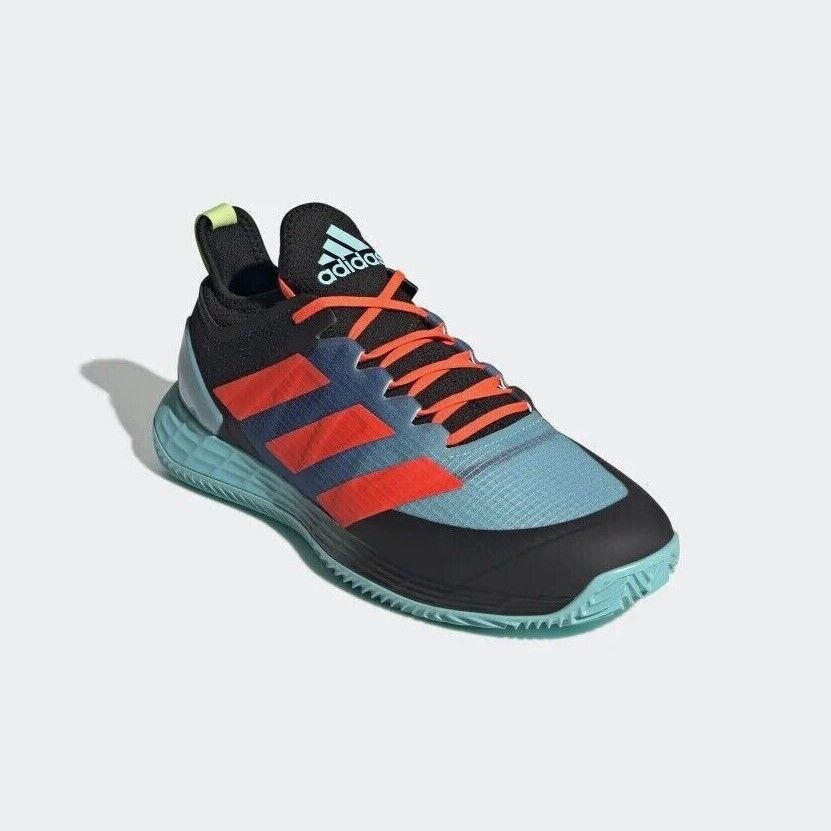Adidas Mens Adizero Ubersonic 4 Tennis Shoes / Black Aqua / RRP £130