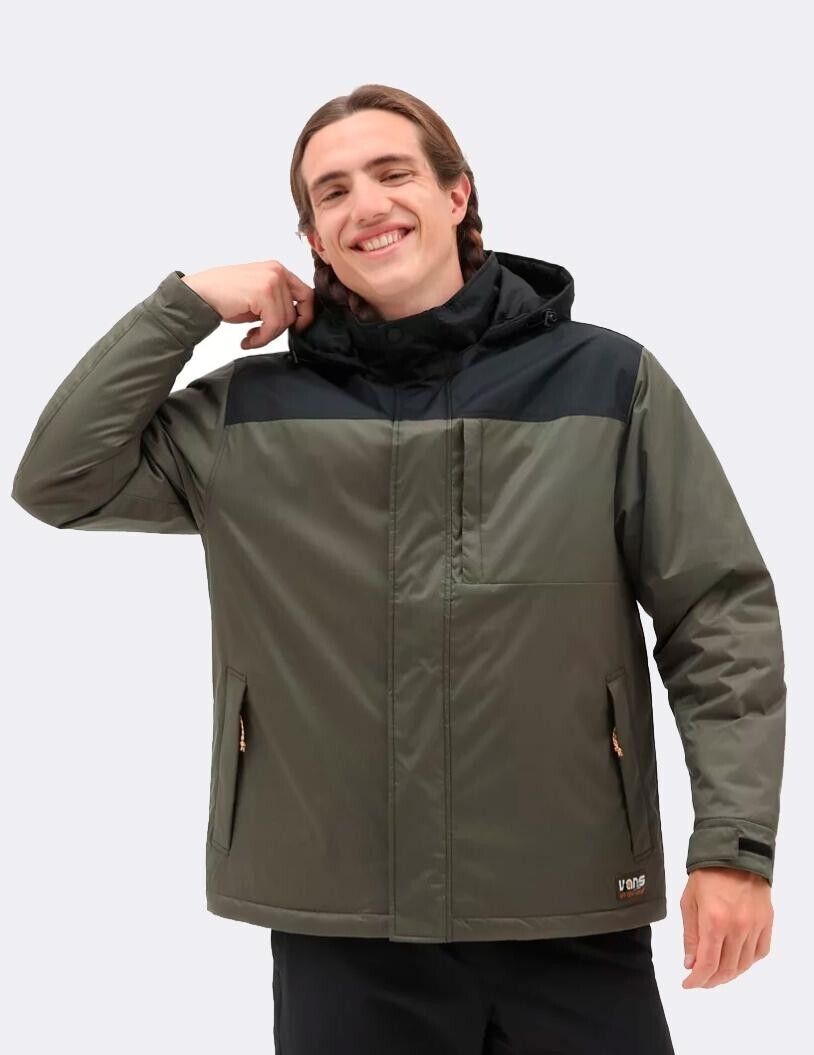 Vans Mens Coastal Mte-1 Jacket / Green Black / RRP £165