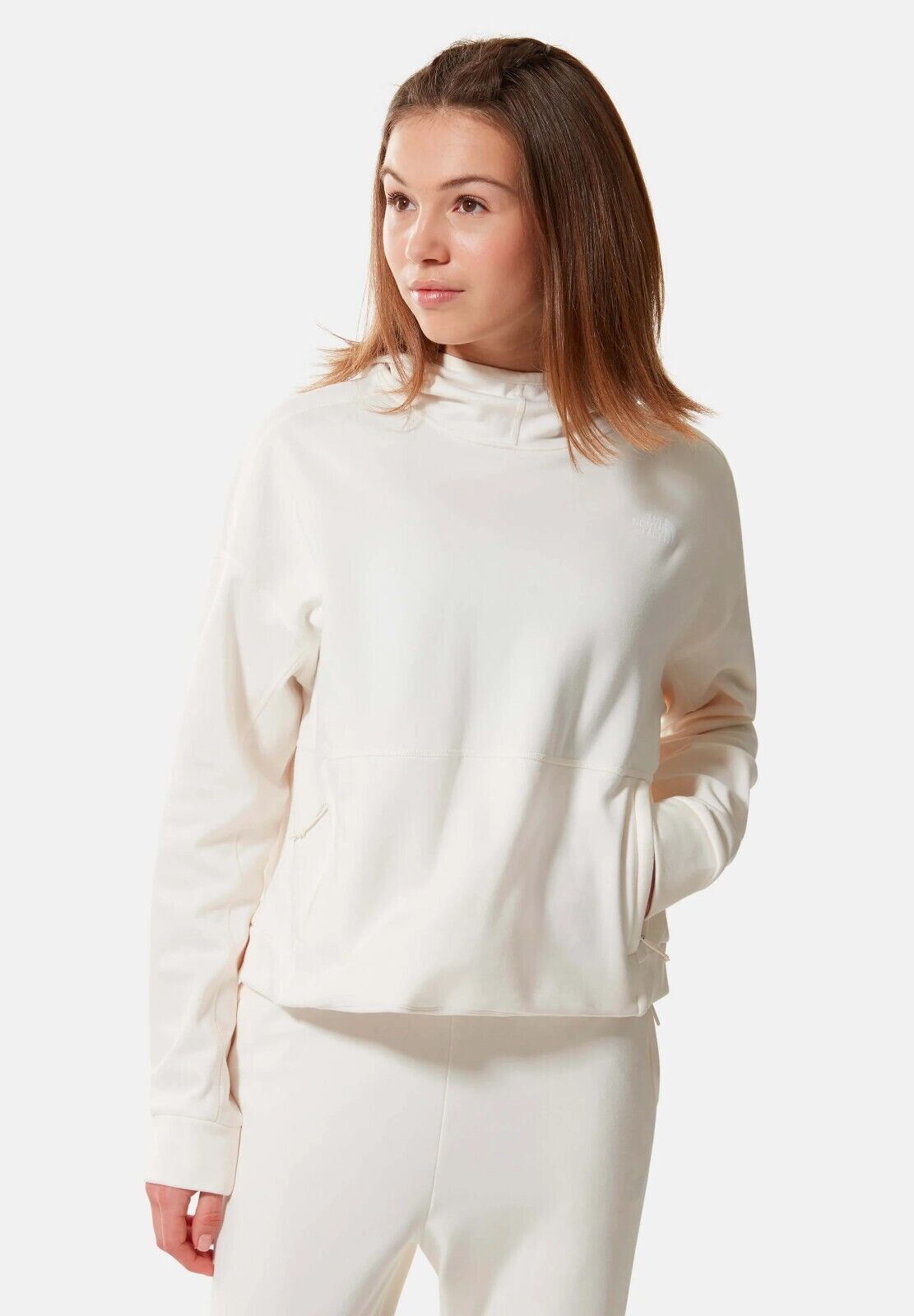 The North Face Women’s Canyonland Po Crop-Gardenia White Heather, Essential Wear