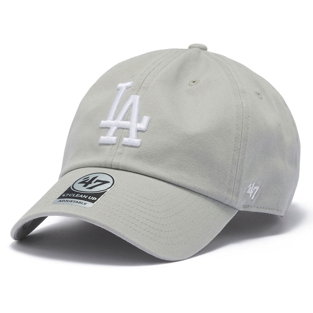 47 Brand Los Angeles Dodgers Relaxed Clean Up Dad Cap / Grey White / RRP £33