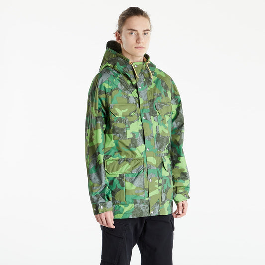 The North Face Mens Print Mountain Parka / Tea Green TNF Camo Print / RRP £280