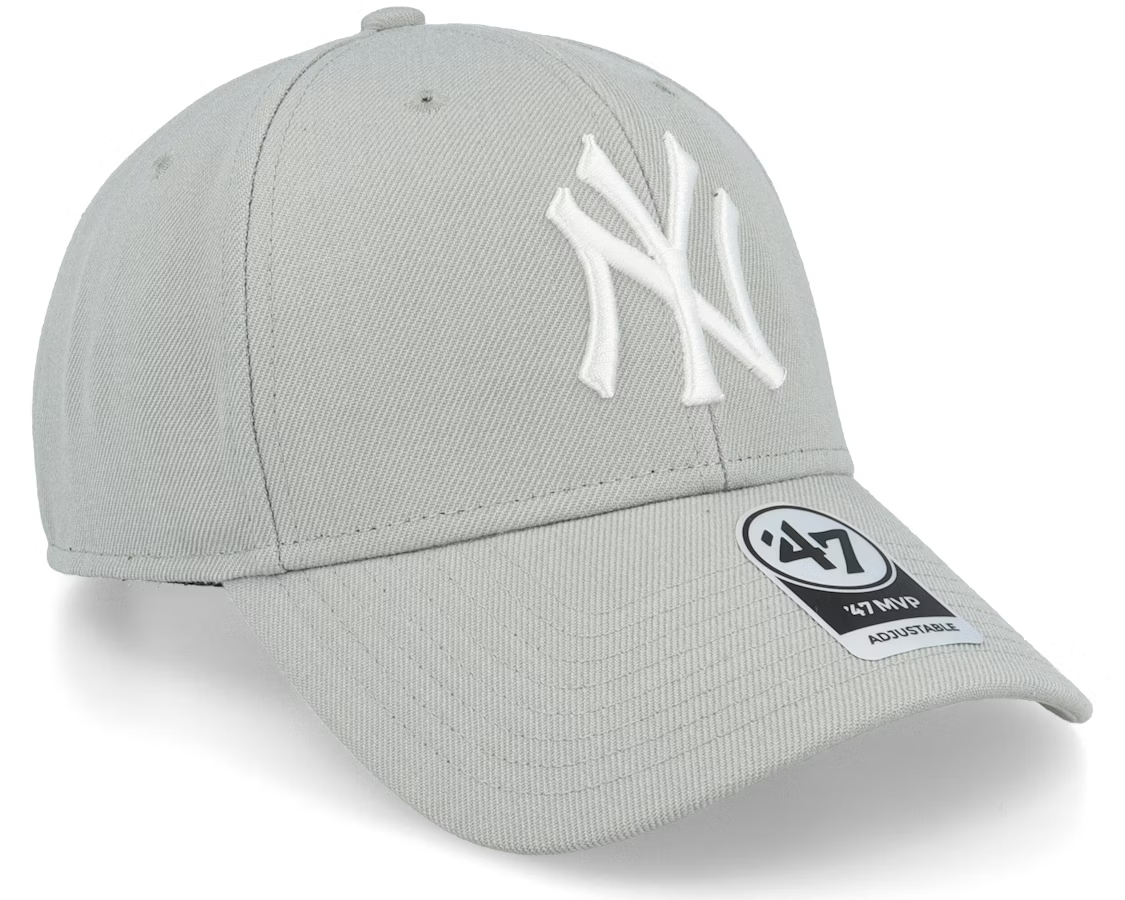 47 Brand New York Yankees MVP Snapback Cap / Grey White / RRP £28