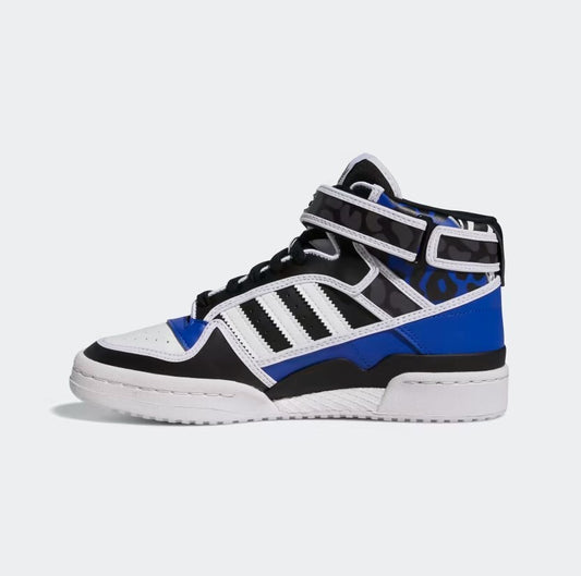 Adidas Womens Rich Mnisi Forum Mid Trainers / Blue White / RRP £85