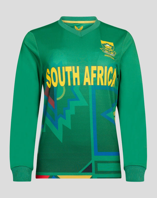 Castore Womens South Africa Long Sleeve Main T20 Pullover  / BNWT / RRP £65