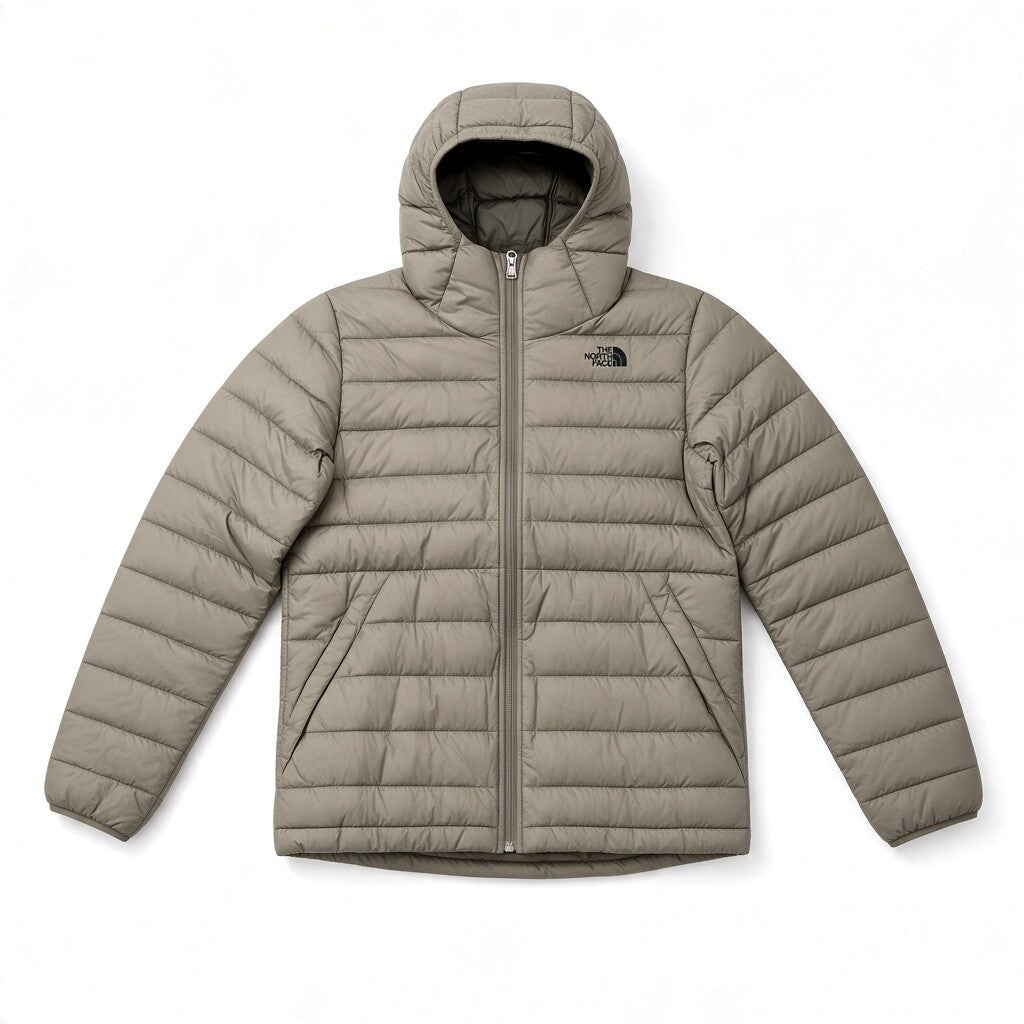 The North Face Boys Lightweight Hooded Puffer / Green / RRP £200