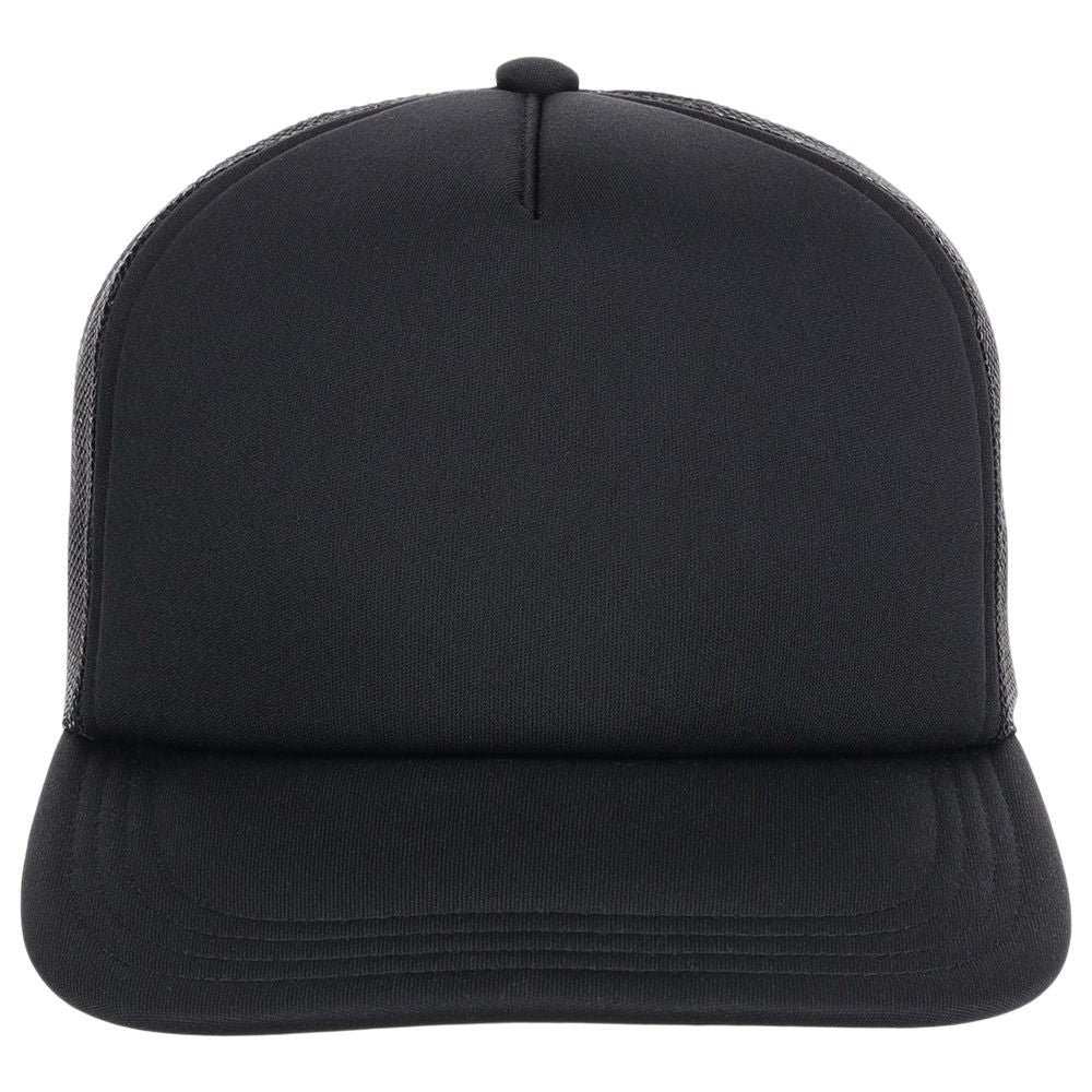 Crowns By Lids Plain Black Trucker Hat / Black / RRP £18