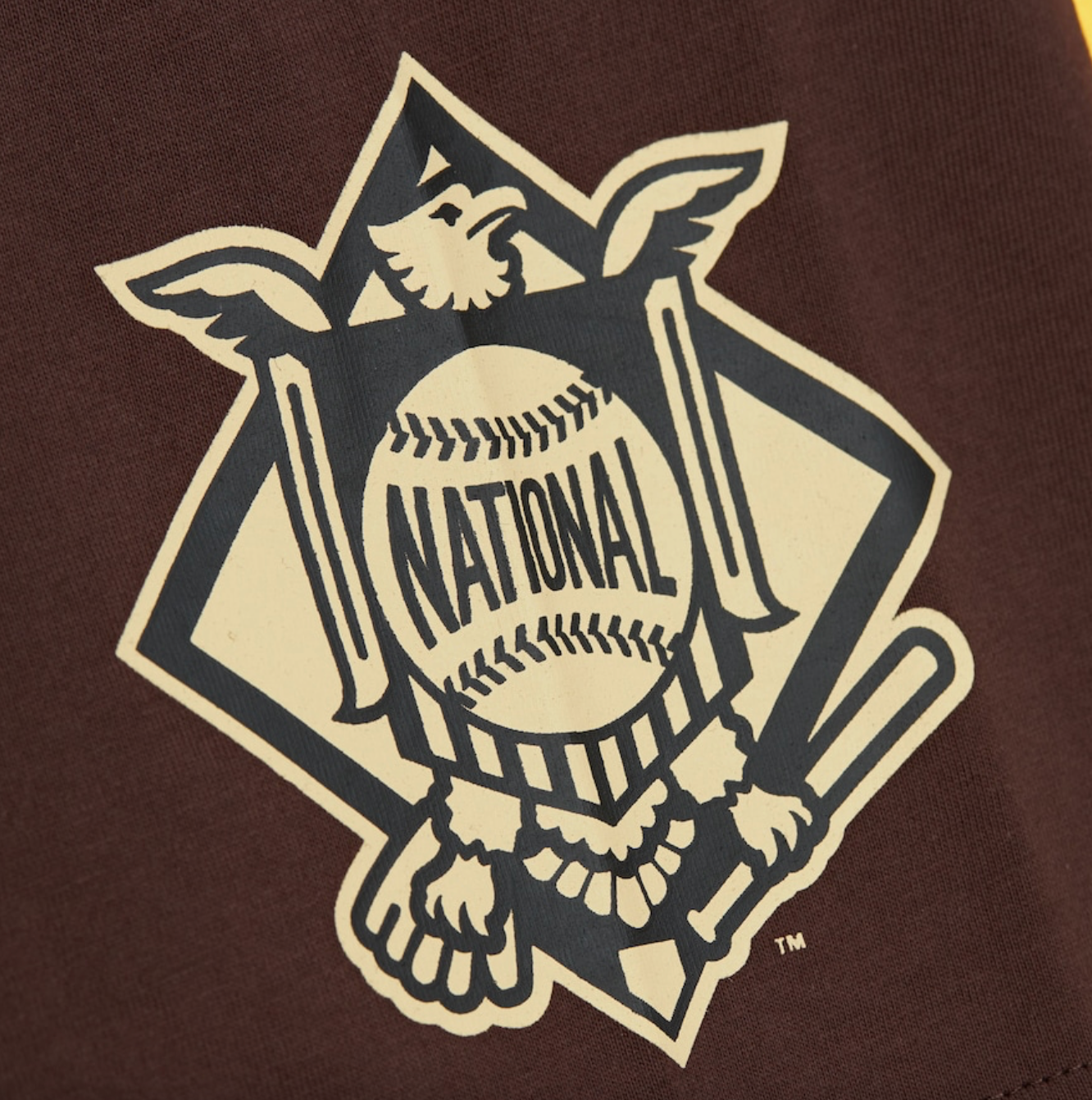 Mitchell & Ness Mens San Diego Padres MLB Team Tee / Brown / RRP £25