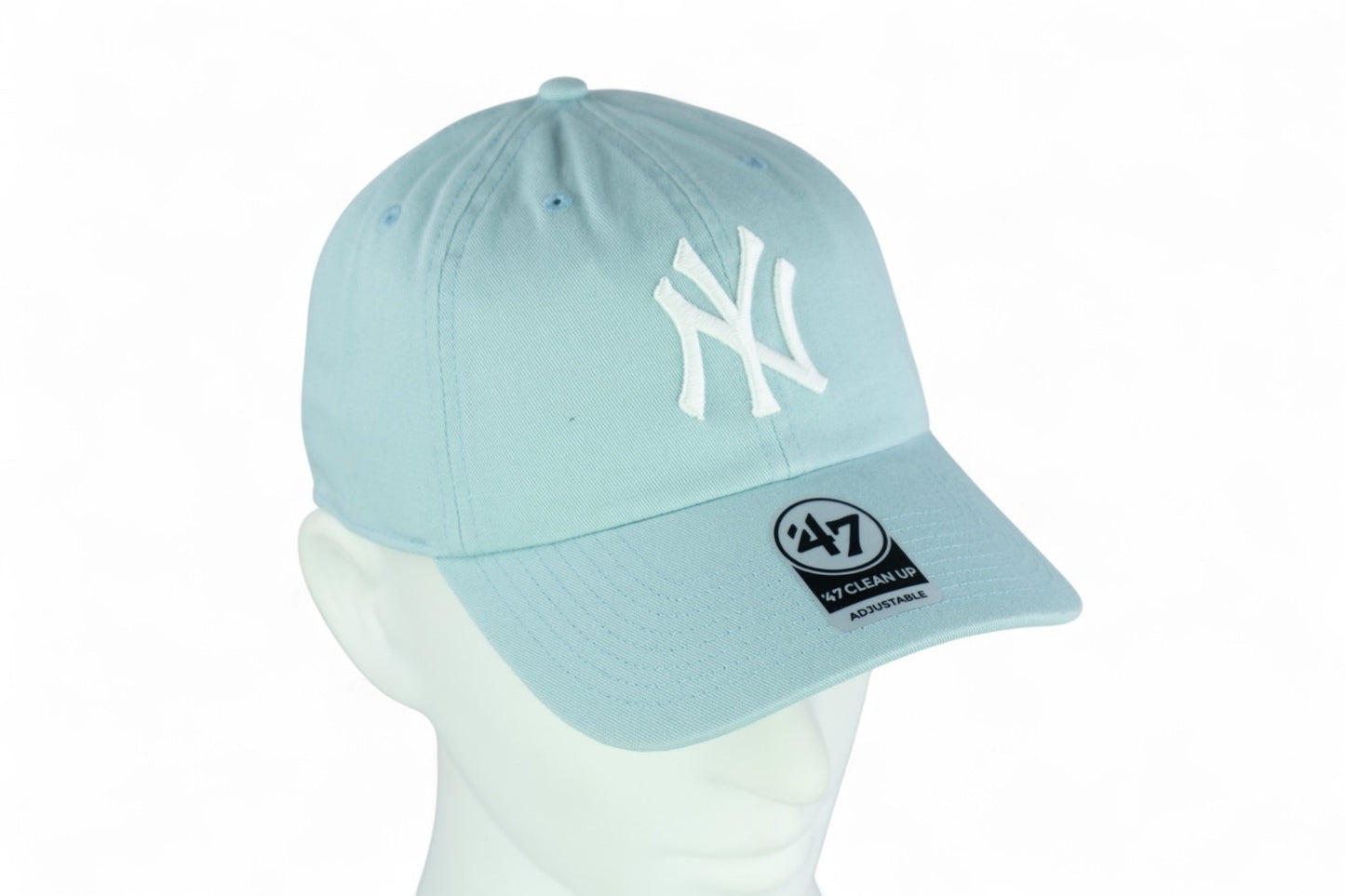 47 Brand New York Yankees Mako '47 Clean Up Cap / Light Blue / RRP £25