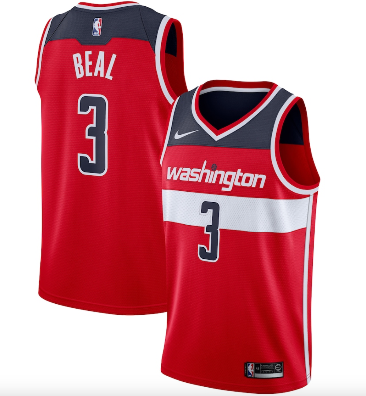 Nike Mens NBA Washington Wizards Basketball Jersey / Bradley Beal 3 / RRP £90