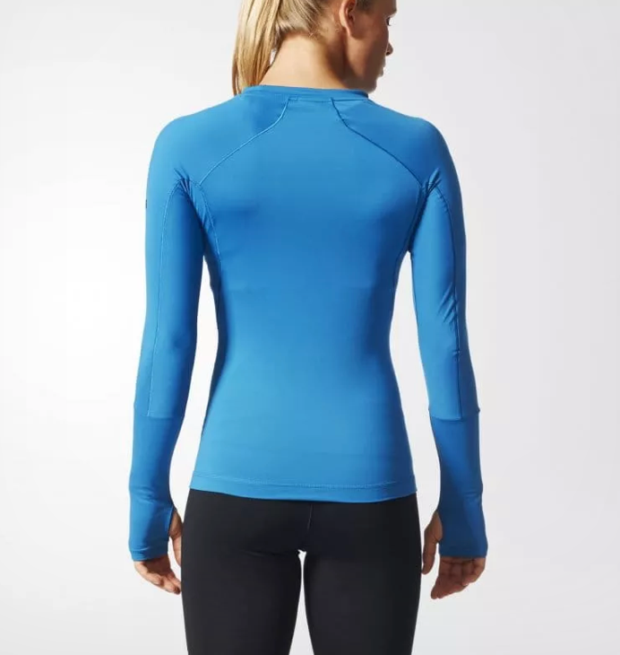 Adidas Women's Climaheat Long Sleeve Fitness Top / Blue / RRP £70