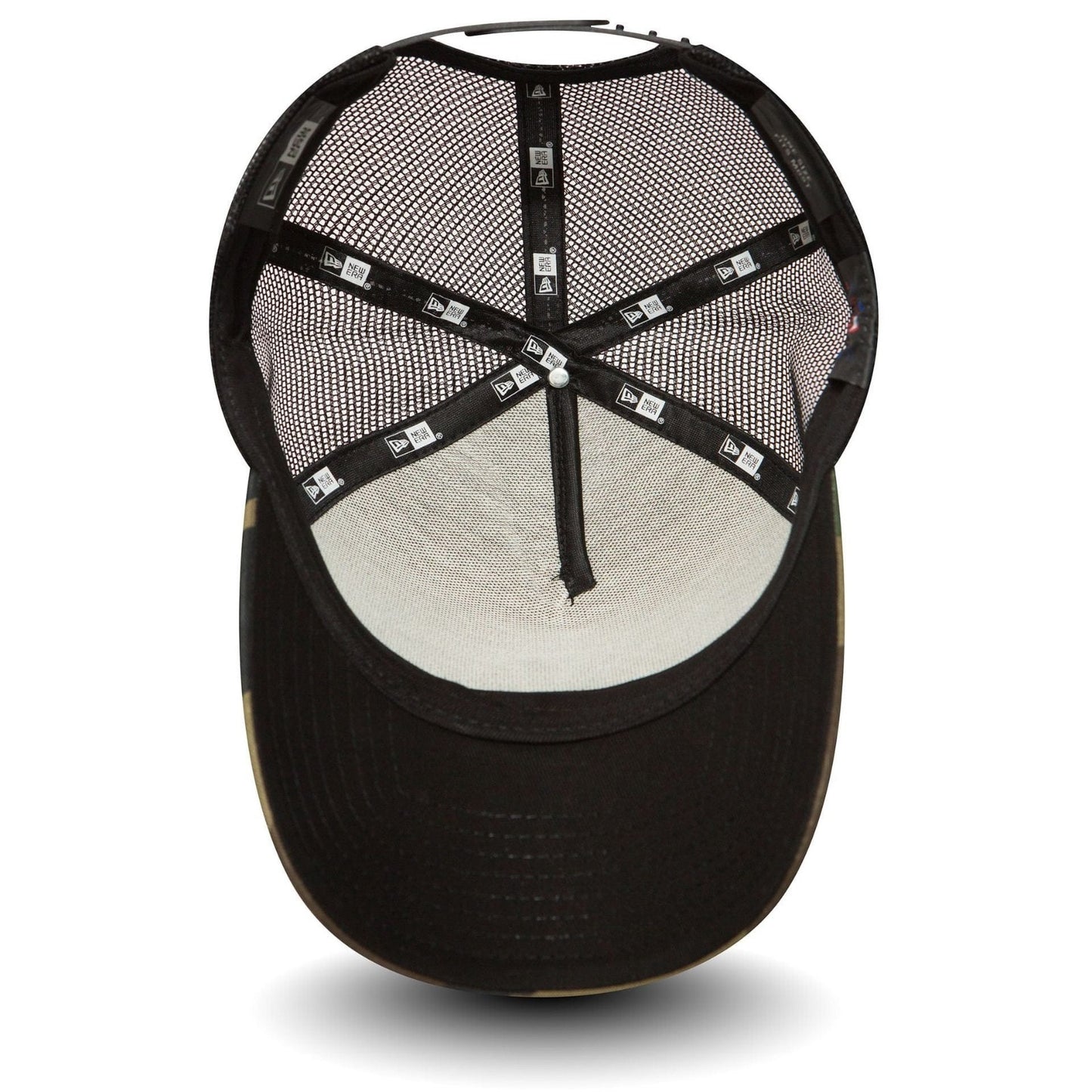 New Era Adult New York Yankees Clean A-Frame Trucker Cap / Black Camo / RRP £27