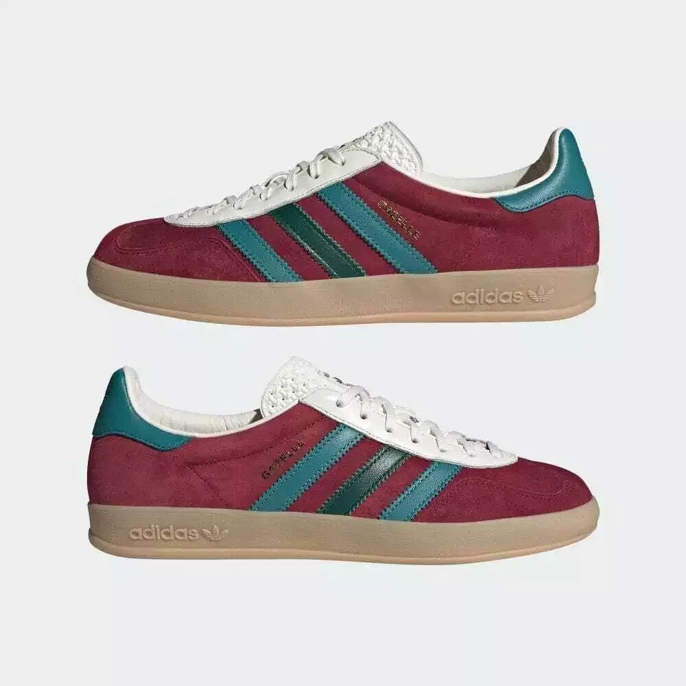 Adidas Mens GAZELLE INDOOR Trainers / Burgundy / BNIB / RRP £90