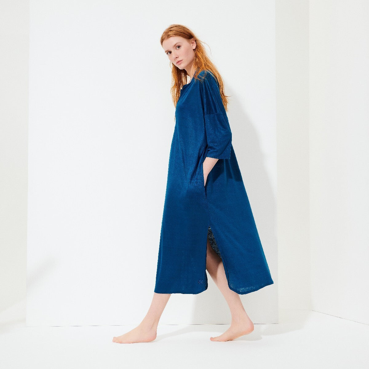 Vilebrequin Farlini Linen Cover Up / Navy Blue / Womens / RRP £170