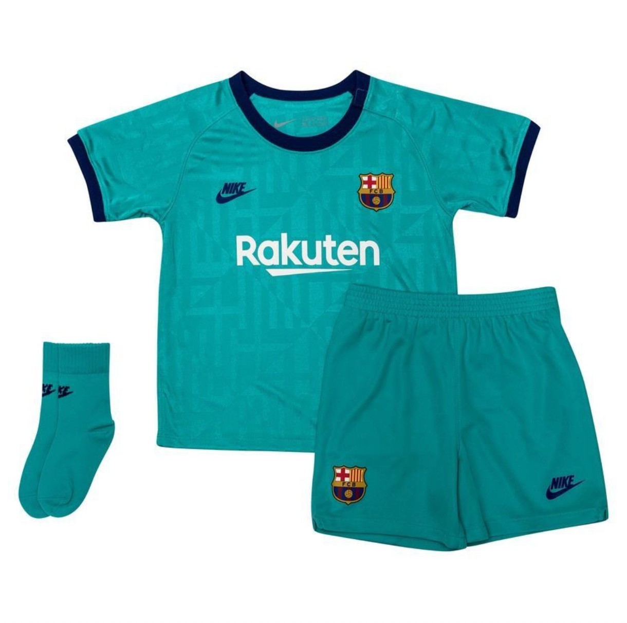 Nike Toddler Barcelona Third Full Football Kit / Blue / 2019-20 / RRP £40