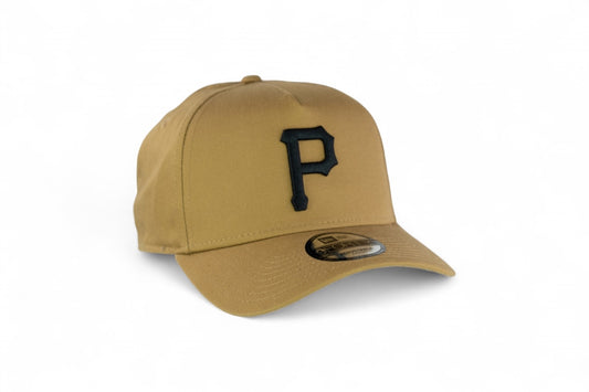 New Era Pittsburgh Pirates 9FORTY A Frame Evergreen Cap / Wheat Beige / RRP £30