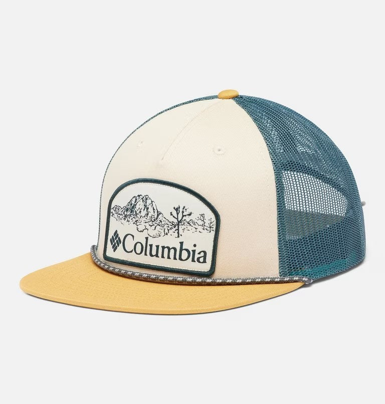 Columbia Adult Flat Brim Snap Back Cap / Ivory Yellow / RRP £28