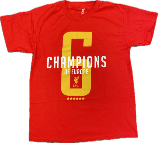 Liverpool Men's Champions of Europe T-shirt / BNWT / RRP £20