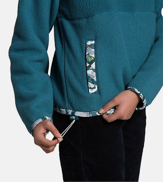 The North Face Womens Liberty 1/4 Snap Fleece / Mallard Blue / RRP £180