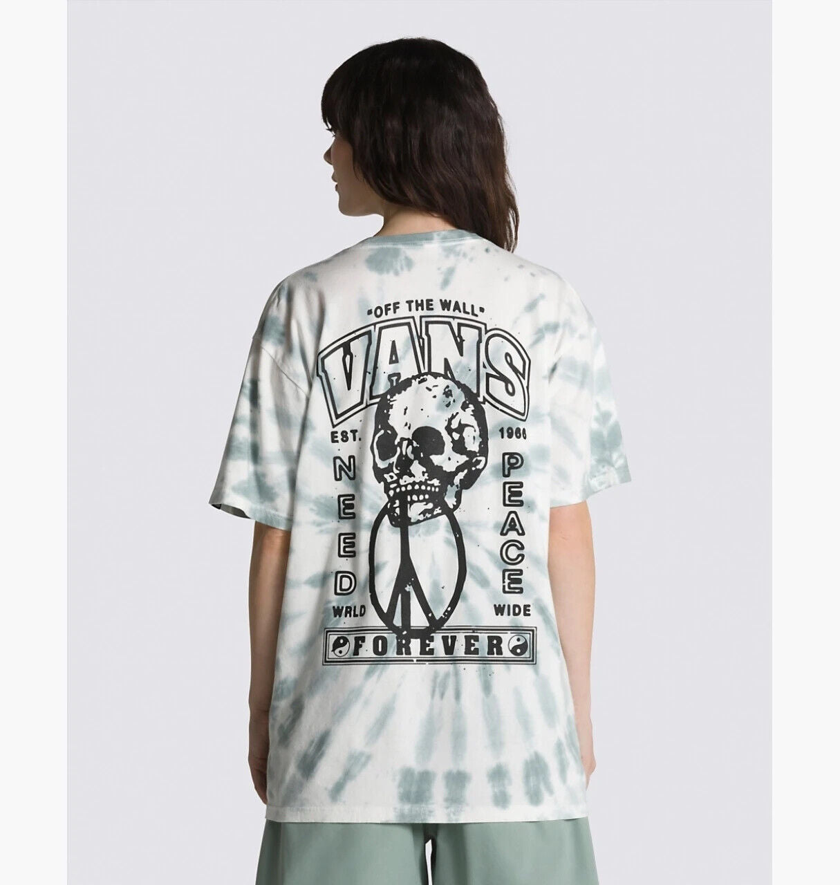 Vans Mens Need Peace Tie Dye T-Shirt / Green / RRP £45