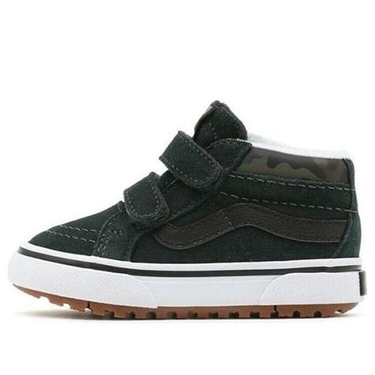Vans Kids Logo Camo Sk8-Mid Reissue V MTE-1 Shoes / Dark Green/Camo / RRP £50