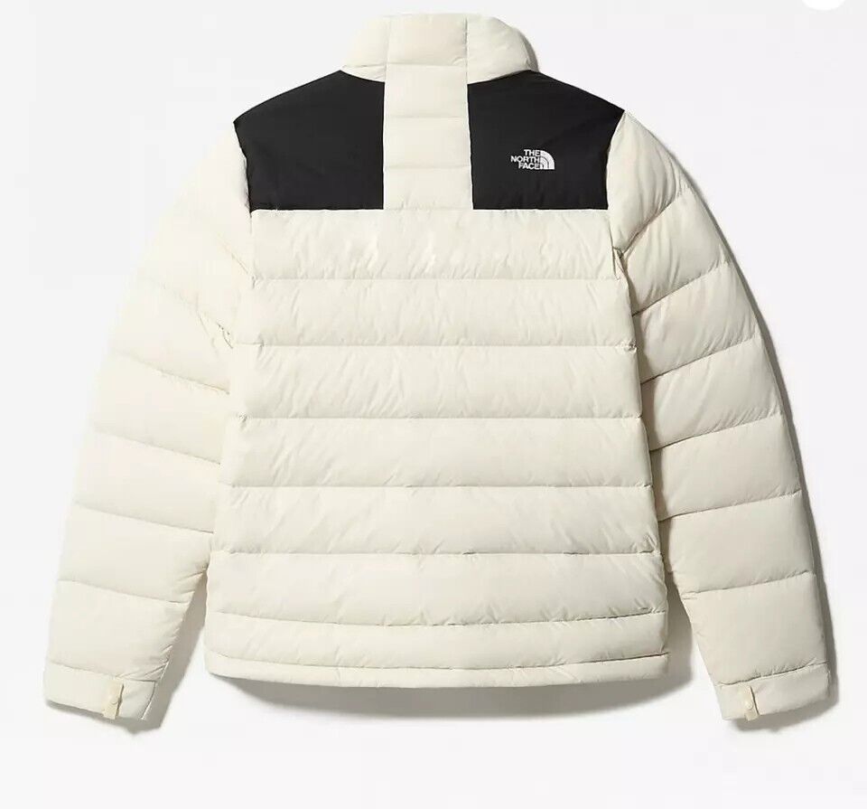 The North Face Womens Massif Puffer Jacket / White Black / RRP £250