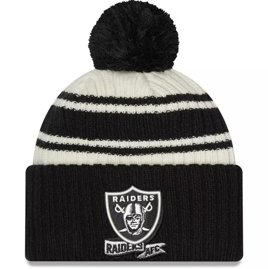 New Era Adult Las Vegas Raiders Sport Knit Beanie Hat / RRP £30