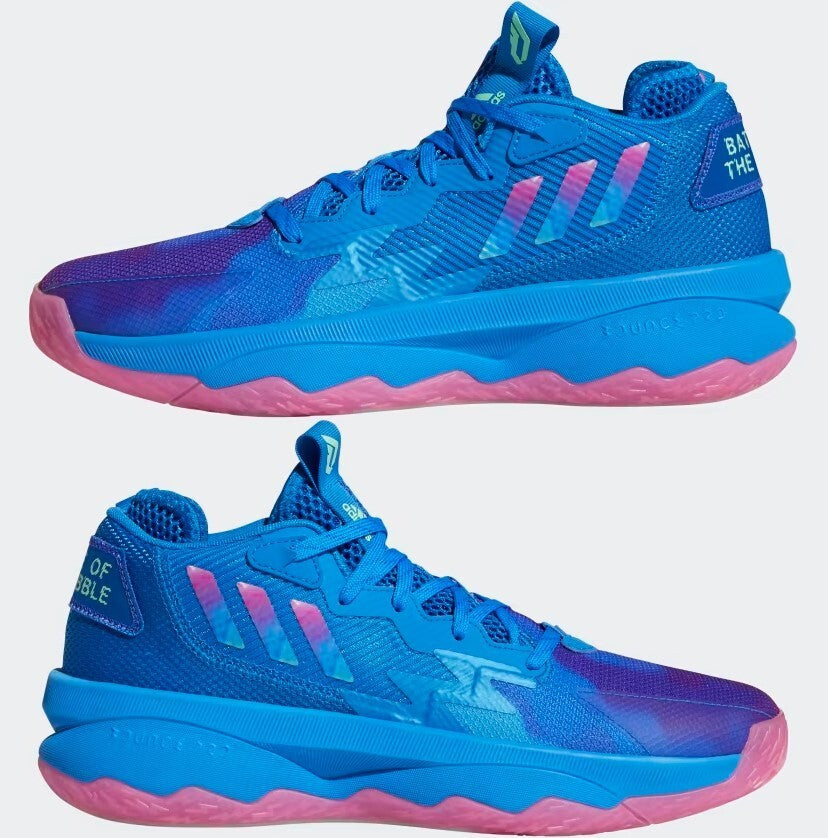 Adidas Unisex Dame 8 Battle Of The Bubble Basketball Trainers / Blue / RRP £100