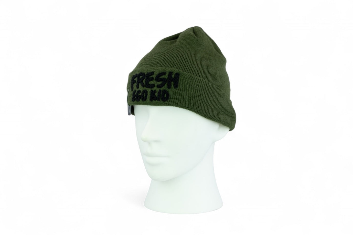 Fresh Ego Kid Heritage Knit Beanie / Olive Black / RRP £24