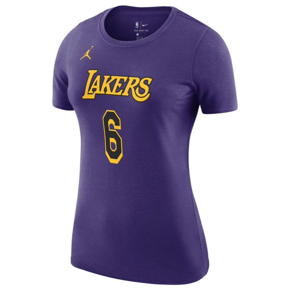 Nike Womens Lebron James Name and Number T-Shirt / Purple / RRP £30