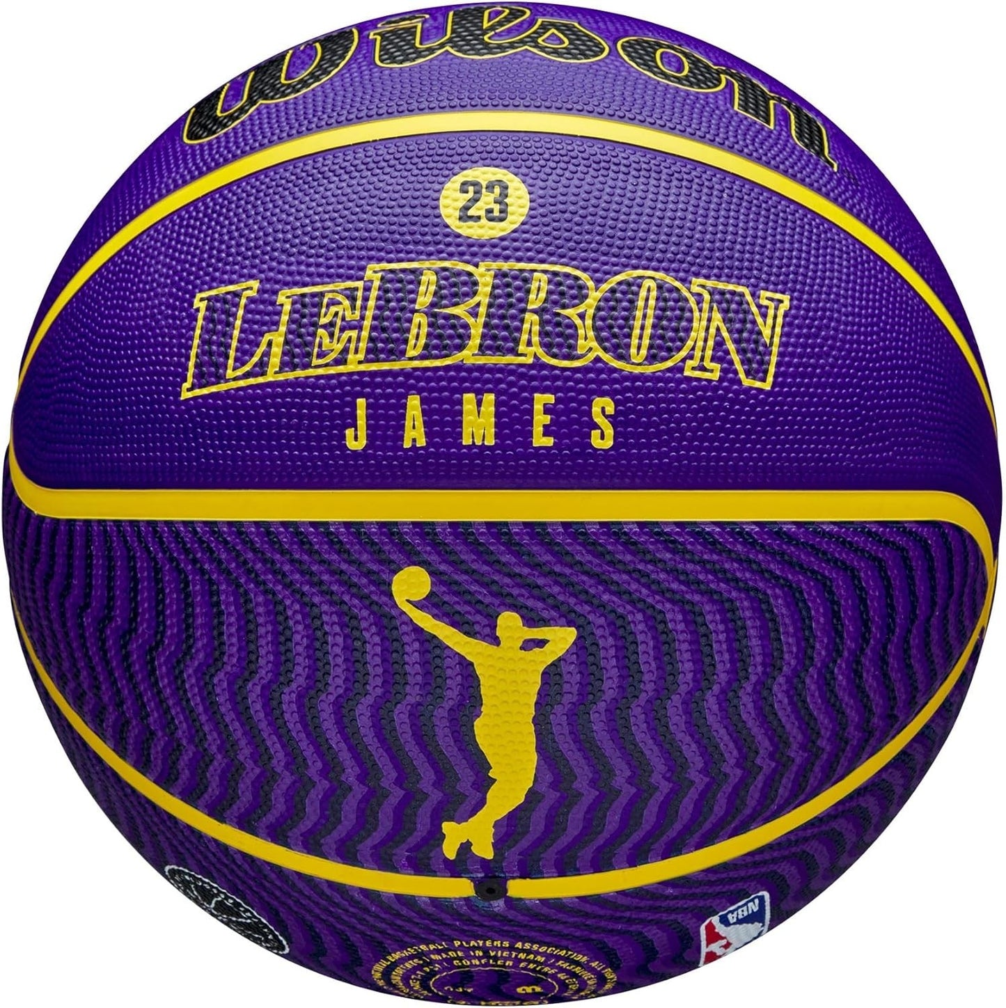 Wilson NBA Player Icon LA Lakers LeBron James Basketball / Purple / RRP £39
