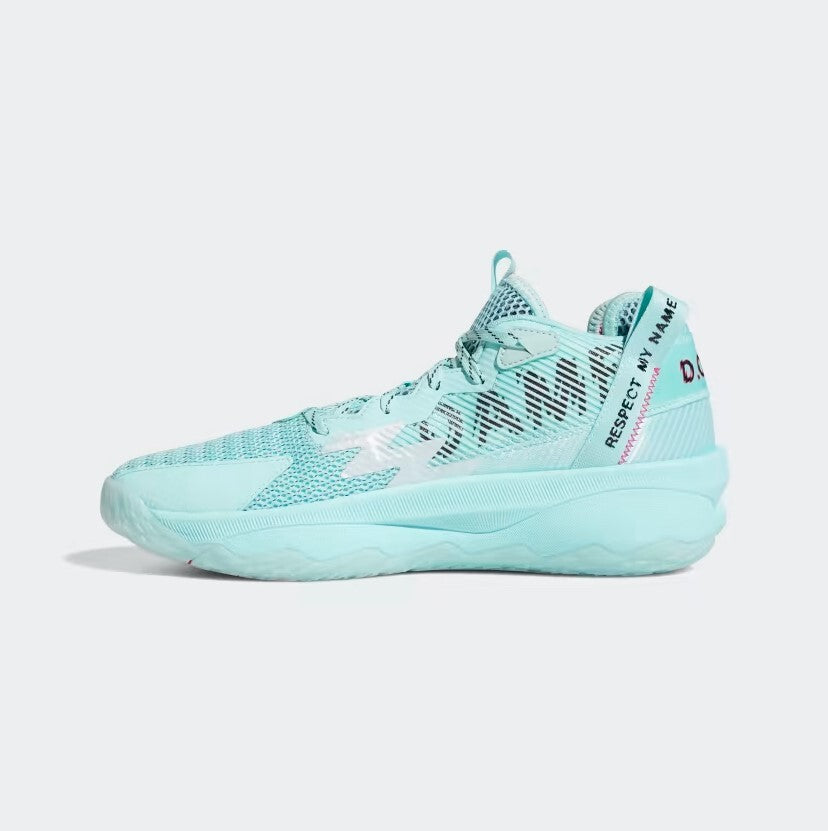 Adidas Mens Dame 8 Respect My Name Basketball Trainers / Aqua Blue / RRP £100