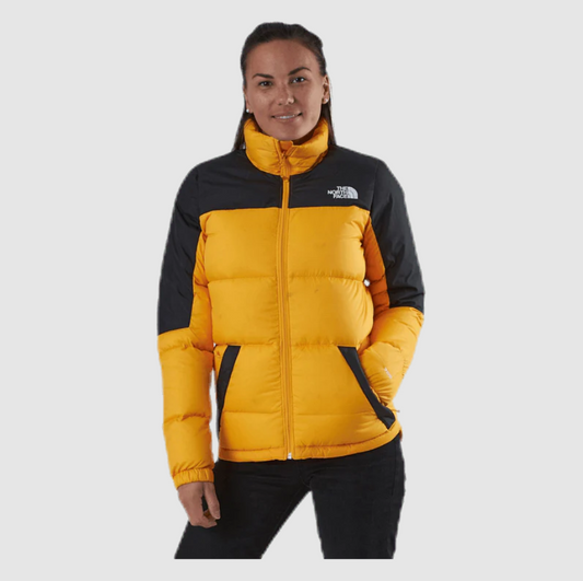 The North Face Women's Diablo Down Puffer Jacket / Yellow Black / RRP £300