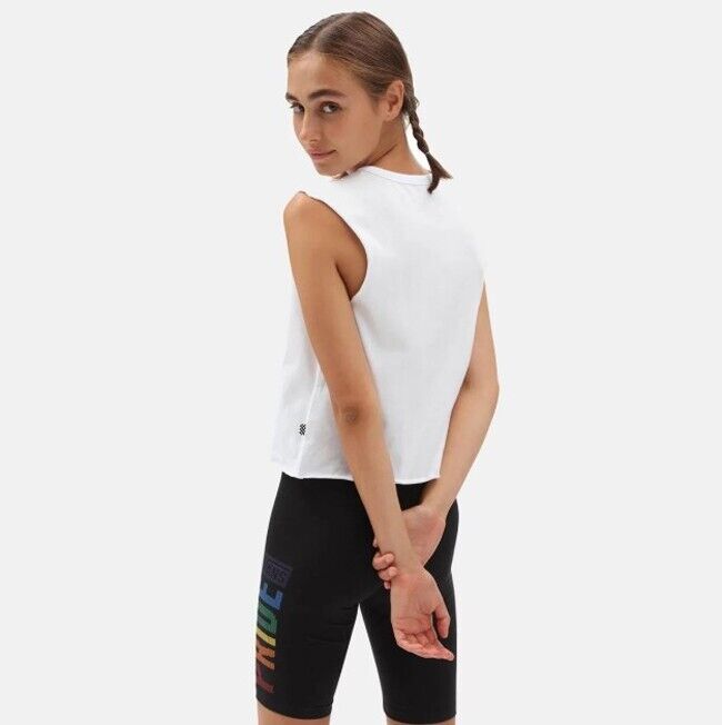 Vans Womens Pride Muscle Tank Top / White / RRP £22