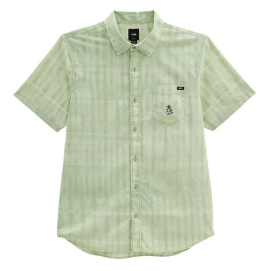 Vans Mens Peace Of Mind Woven SS / Celadon Green / Tie Dye / RRP £55