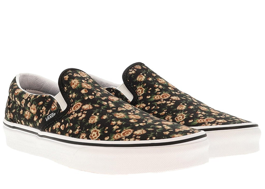 Vans Classic Slip-On Trainers / Black Flower / RRP £60