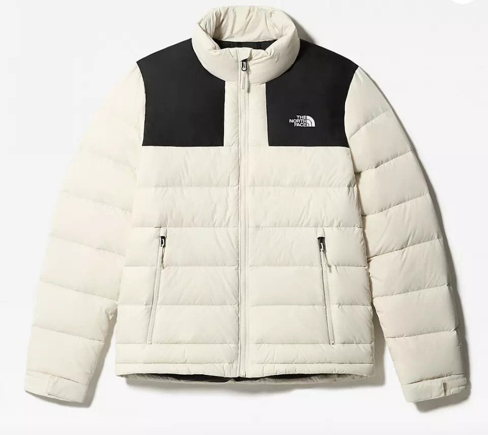The North Face Womens Massif Puffer Jacket / White Black / RRP £250